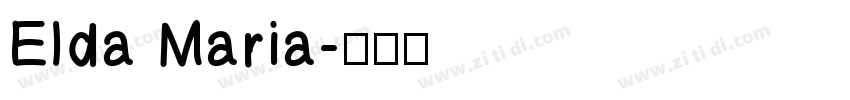 Elda Maria字体转换
